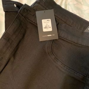 Classic high waist skinny jeans -black